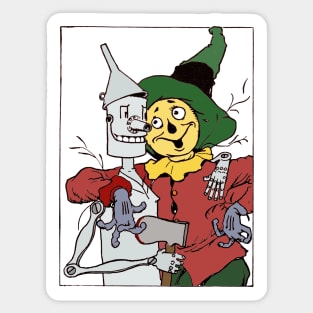 Scarecrow and Tinman Sticker